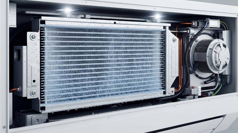 AC repair technician working on an outdoor air conditioning unit