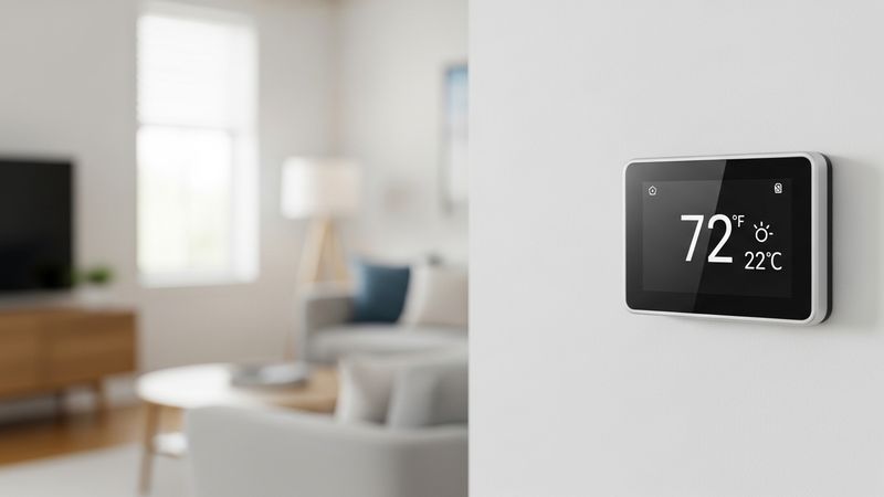 HVAC maintenance technician inspecting a residential system