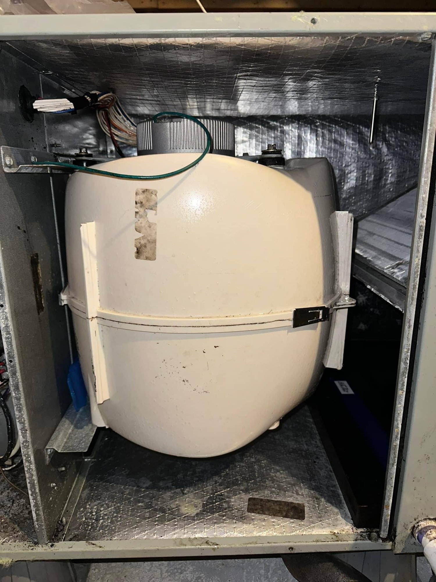 Equipment inside a utility closet from Arctic Air owner photos